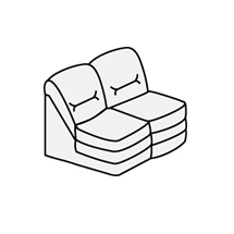 Диван двухместный без подлокотников Вавилон арт.2А