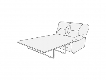 Диван двухместный правый с механизмом 2ПМ