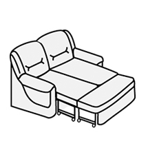 Диван двухместный с механизмом Вавилон арт.2Р