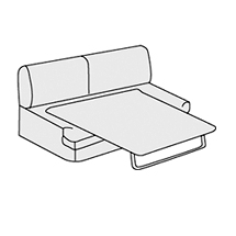 Диван двухместный с механизмом Манхэттен арт.2Р