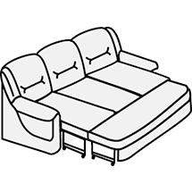 Диван трехместный с механизмом Вавилон арт.3Р