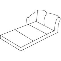 Диван трехместный с правым подлокотником с механизмом Премьер арт.3ВР