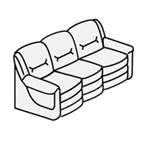 Диван трехместный Вавилон арт.3