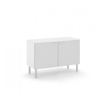 Греденция TETTO 2 glass doors, top WHITE, carcass WHITE