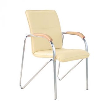 Кресла для  посетителя Samba chrome (накладки к\з)