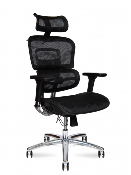 Кресло для руководителей Kron aluminium black