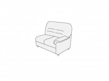 Модуль двухместный правый 2П