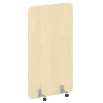 Перегородка на металлических опорах, на роликах