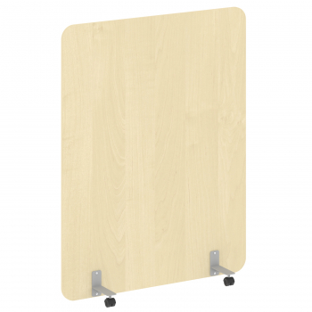 Перегородка на металлических опорах, на роликах