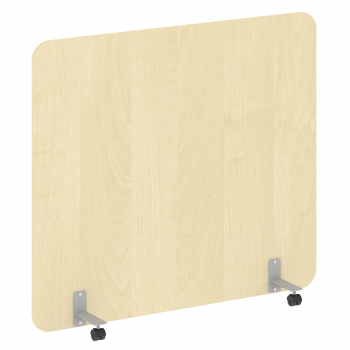 Перегородка на металлических опорах, на роликах