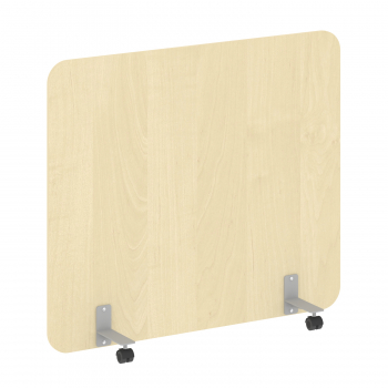 Перегородка на металлических опорах, на роликах