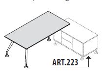 Приставка к столу, ножки крашенные 156 314