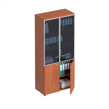 Шкаф для документов со стеклянными дверьми