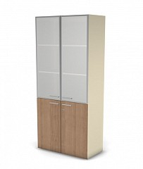 Шкаф MDF с матовым стеклом 5 уровней с замком