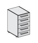 Шкаф с ящиками низкий