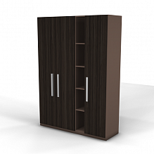 Шкаф высокий с 3 дверцами и нишами