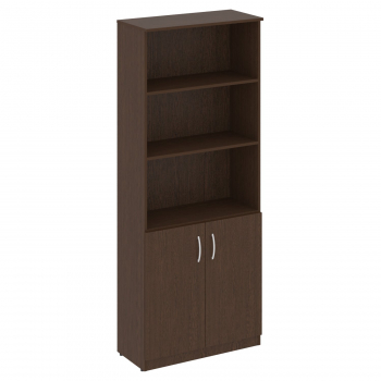 Шкаф высокий широкий (2 низкие двери ЛДСП) В.СТ-1.1