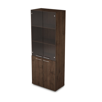 Шкаф высокий со стеклом