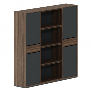 Шкаф высокий трехсекционный QZ.0303.BW.GF