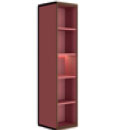 Шкаф высокий узкий с внутренней подсветкой D313