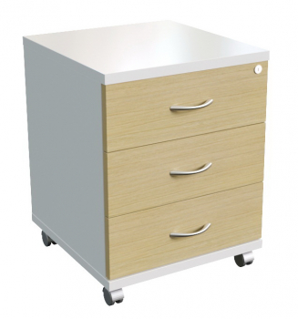 STEEL - Тумба подкатная 3 ящика с центральным замком 11300