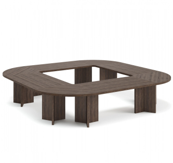 Стол для переговоров Conference table 360x360_Табак