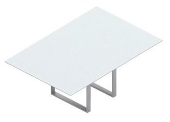 Стол для совещаний, стеклянная столешница OC180V