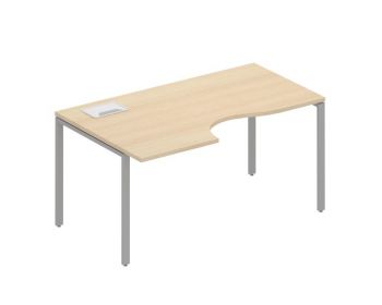 Стол эргономичный на МК левый с лючком 1116