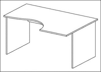 Стол на H-каркасе правый ER05.0911