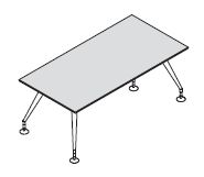 Стол, ножки крашенные 156304