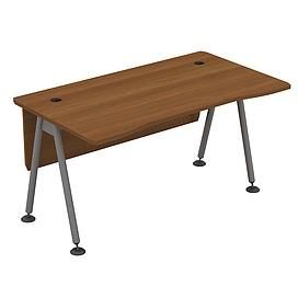 Стол рабочий (металлокаркас МА) с экраном ДСП 0154