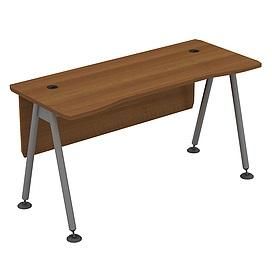 Стол рабочий (металлокаркас МА) с экраном ДСП 0197