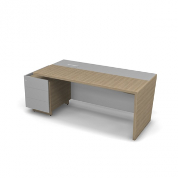 Стол рабочий с тумбой, левый 8#59791