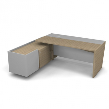 Стол рабочий (угловой) с тумбой, левый 8#59787