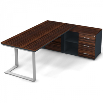 Стол руководителя правый мет.