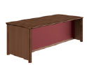 Стол руководителя с передней панелью до пола в коже D018