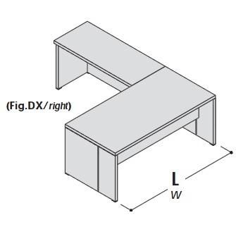 Стол с приставкой, левый 155021
