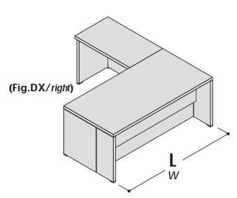 Стол с приставкой, левый 155224