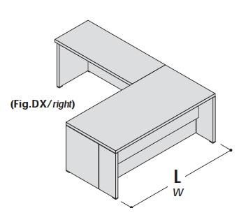 Стол с приставкой, левый 155024
