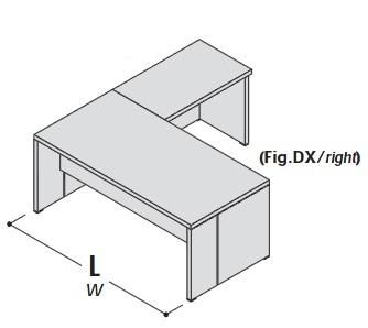 Стол с приставкой, правый 155219