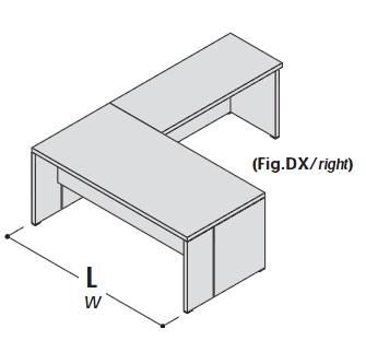 Стол с приставкой, правый 155018