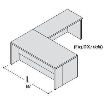 Стол с приставкой, правый 155022