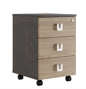 Тумба подкатная с 3 ящиками SOB39130354