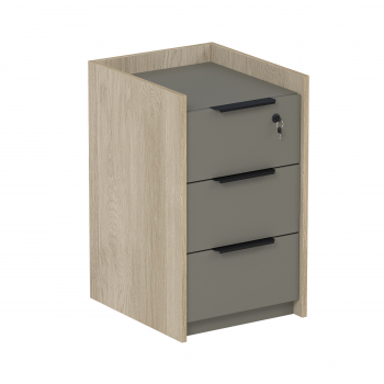 Тумба подскатная, с ящиками 15ТПЯ.604