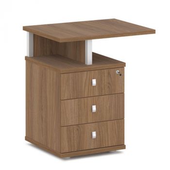 Тумба приставная с замком на первый ящик V-232