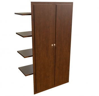 WASHINGTON - Наполнение двустворчатого шкафа с деревянными дверьми и вешалкой 29552