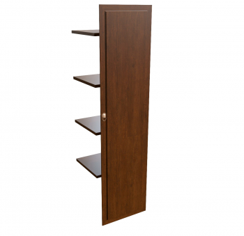 WASHINGTON - Наполнение одностворчатого шкафа с деревянной дверцей и вешалкой 29554