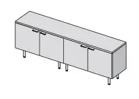 DADO Греденция L200 стек.двери. Фото 1