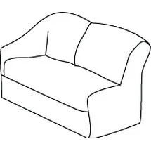 Диван двухместный с правым подлокотником Премьер арт.2В. Фото 1