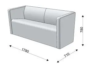 Диван тройной ITON. Фото 1